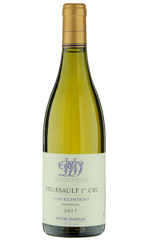 Henri Darnat Meursault Premier Cru Clos Richemont Monopole 2017