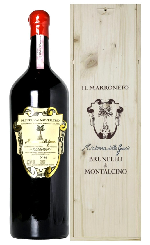 Il Marroneto Madonna delle Grazie Brunello di Montalcino 2016 wooden box