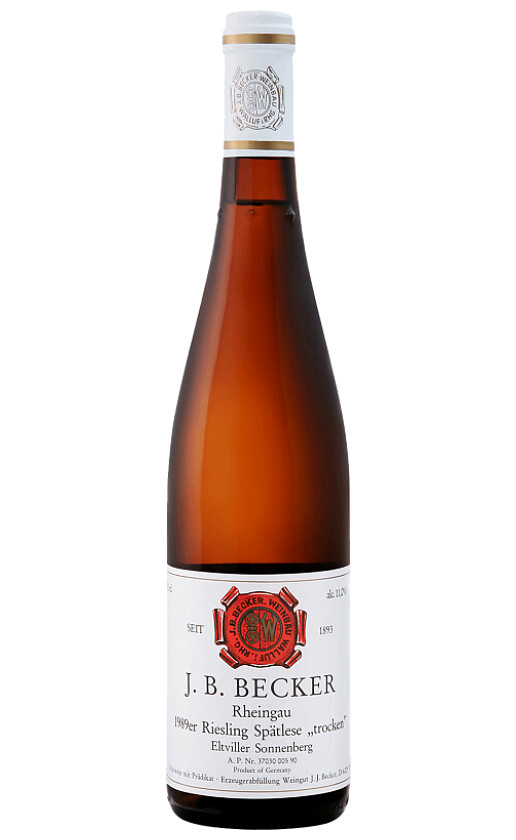 J. B. Becker Riesling Spatlese Eltviller Sonnenberg 1989