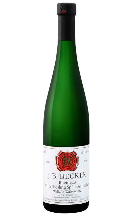 J. B. Becker Riesling Spatlese Wallufer Walkenberg 2011