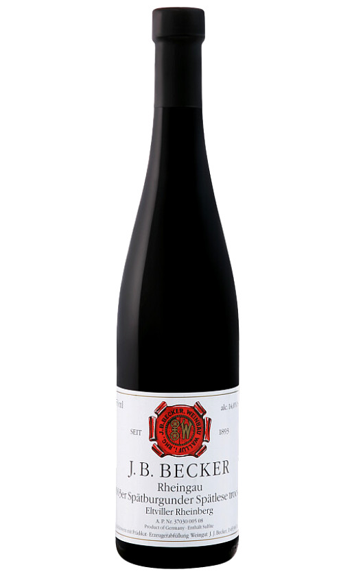 J. B. Becker Spatburgunder Spatlese Eltviller Rheinberg 2016