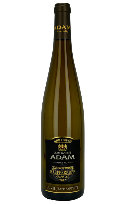 Jean-Baptiste Adam Gewurztraminer Grand Cru Kaefferkopf Cuvee Jean-Baptiste Alsace 2017