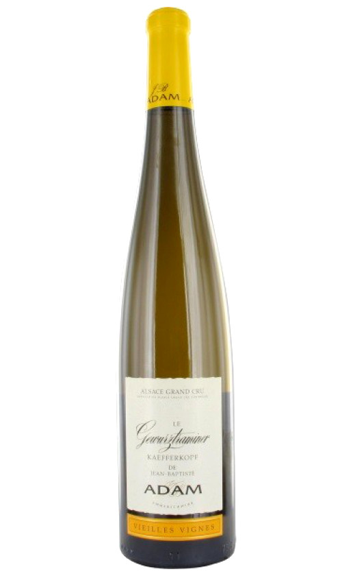 Jean-Baptiste Adam Le Gewurztraminer Grand Cru Kaefferkopf Vieilles Vignes Alsace 2015
