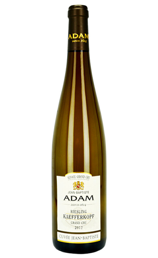 Jean-Baptiste Adam Riesling Grand Cru Kaefferkopf Cuvee Jean-Baptiste Alsace 2017