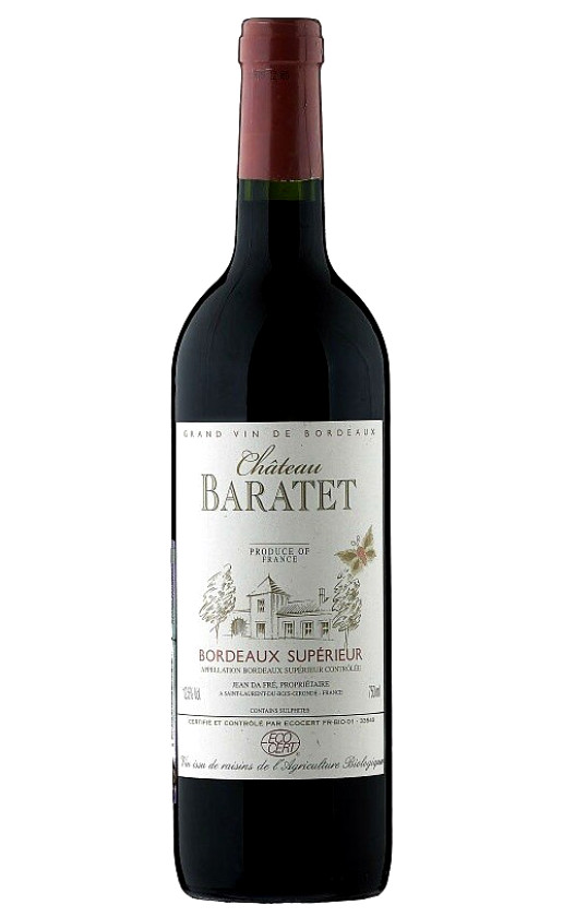 Jean Da Fre Chateau Baratet Bordeaux Superieur