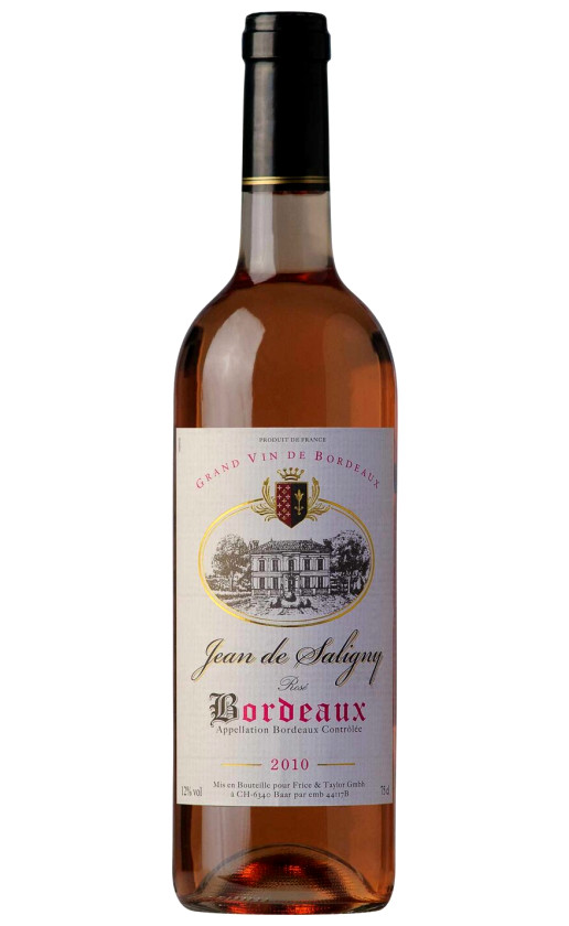 Jean de Saligny Rose Bordeaux 2010