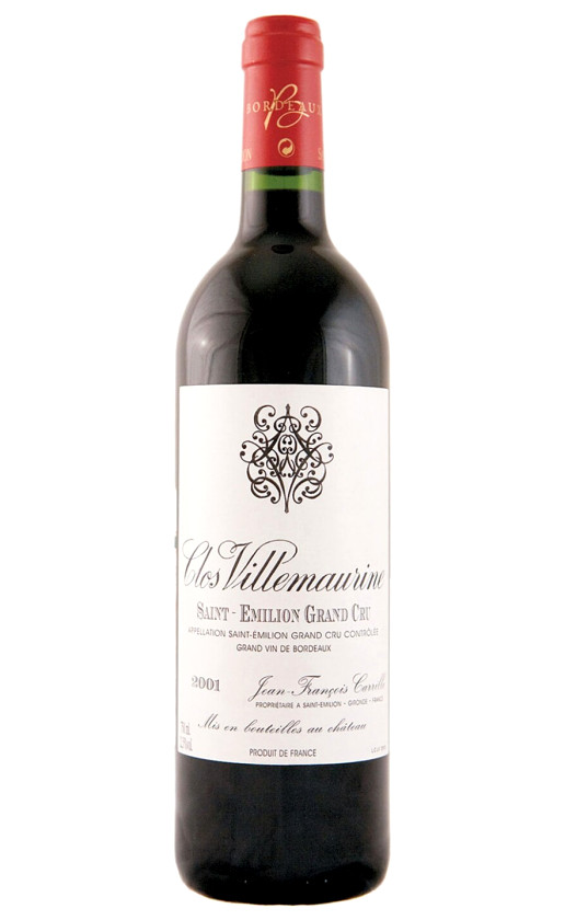 Jean-Francois Carrille Clos Villemaurine Saint-Emilion Grand Cru 2001