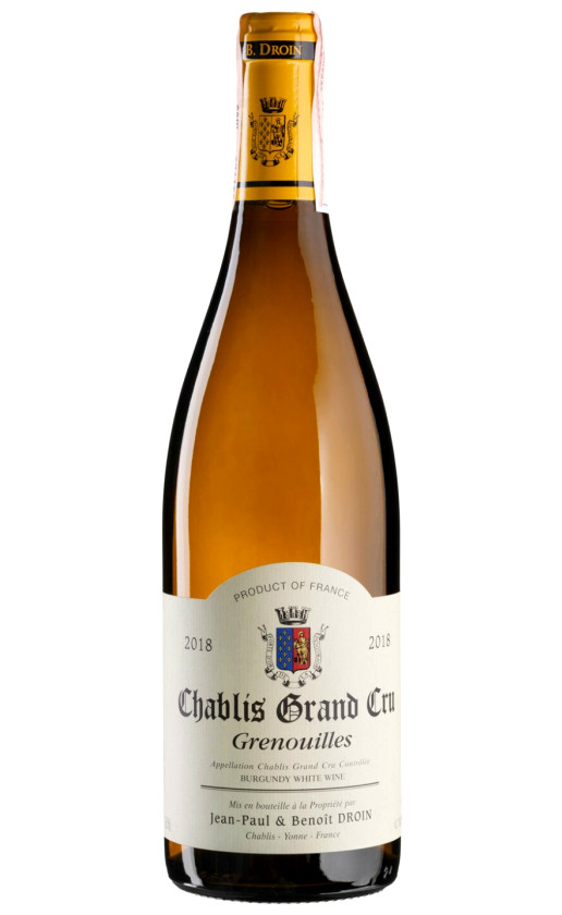 Jean-Paul Benoit Droin Chablis Grand Cru Grenouille 2018