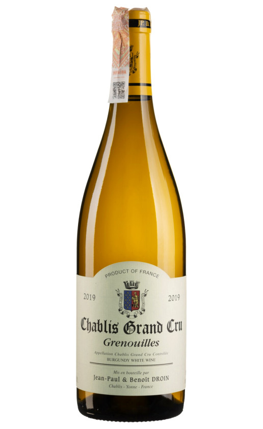 Jean-Paul Benoit Droin Chablis Grand Cru Grenouilles 2019
