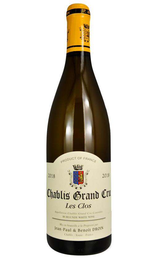 Jean-Paul Benoit Droin Chablis Grand Cru Les Clos 2018