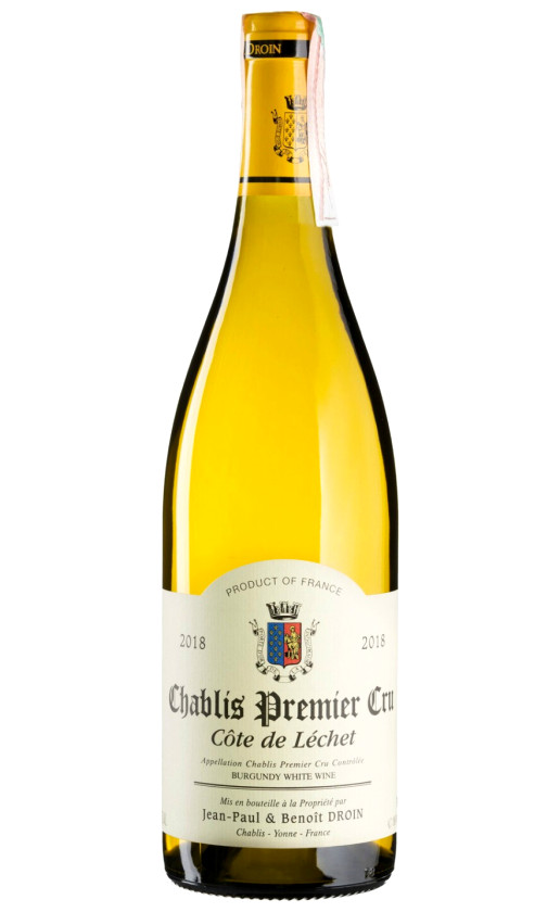 Jean-Paul Benoit Droin Chablis Premier Cru Cote de Lechet 2018