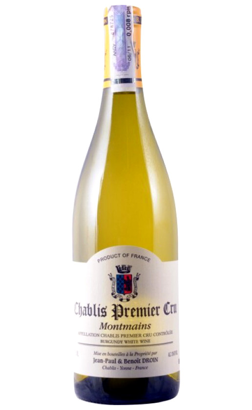 Jean-Paul Benoit Droin Montmains Chablis Premier Cru 2014