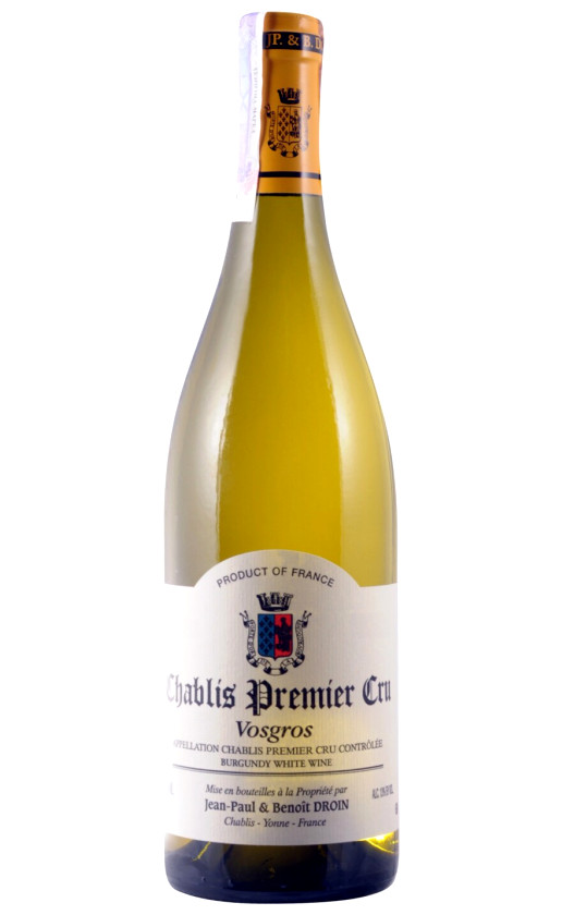 Jean-Paul Benoit Droin Vosgros Chablis Premier Cru