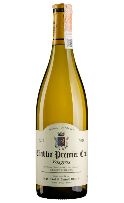 Jean-Paul Benoit Droin Vosgros Chablis Premier Cru 2019