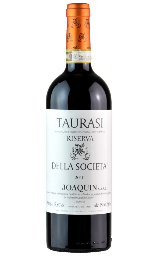 Joaquin Della Societa Taurasi Riserva 2010