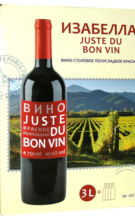 Juste Du Bon Vin Isabella bag-in-box