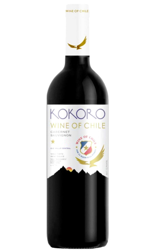 Kokoro Cabernet Sauvignon Semi Dulce Valle Central 2020