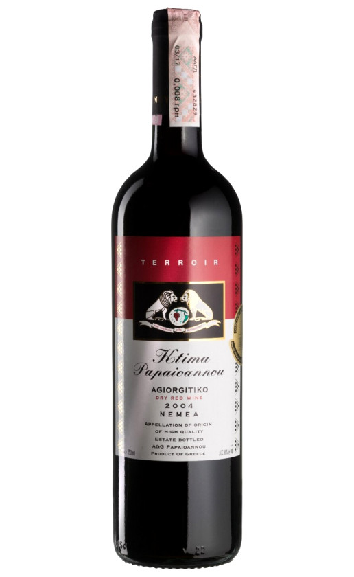 Ktima Papaioannou Terroir Nemea 2004