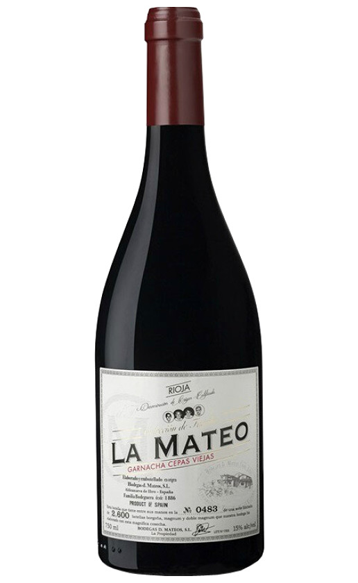 La Mateo Coleccion de Familia Garnacha Cepas Viejas Rioja 2016