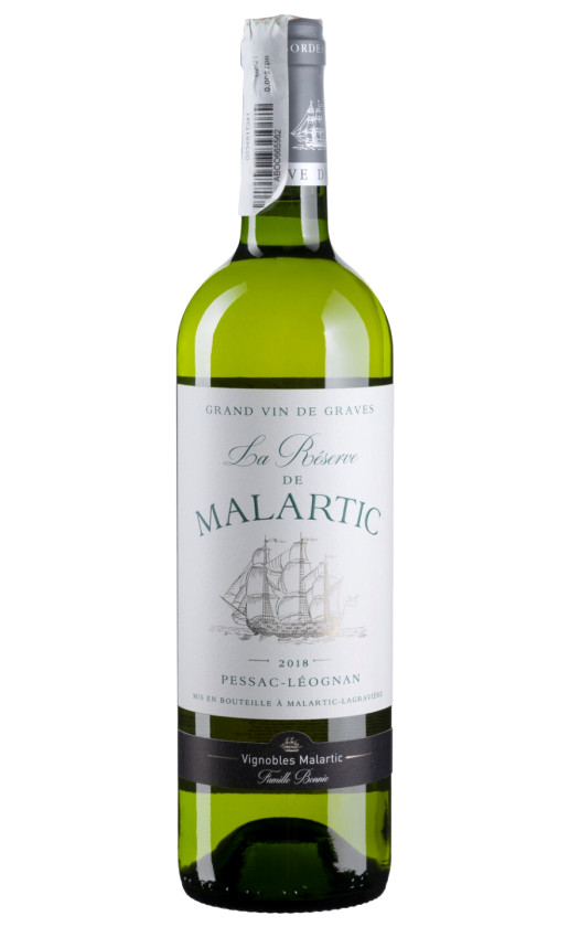 La Reserve de Malartic Blanc Pessac-Leognan 2018