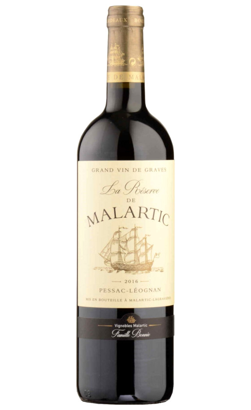 La Reserve de Malartic Rouge Pessac-Leognan 2016