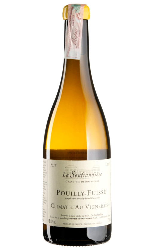 La Soufrandiere Pouilly Fuisse Climat Au Vignerais 2017