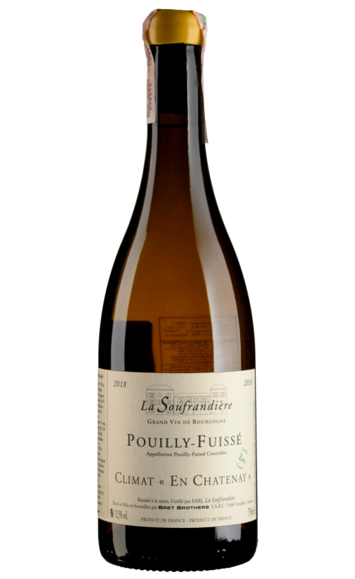 La Soufrandiere Pouilly Fuisse Climat En Chatenay 2018