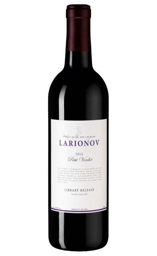 Larionov Library Release Petit Verdot 2016