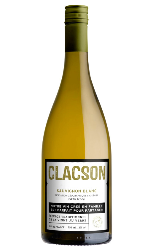 Laurent Miquel Clacson Sauvignon Blanc Pays d'Oc 2019