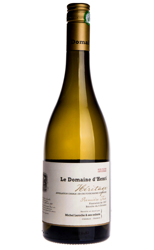Le Domaine d'Henri Heritage Premiere Trie Chablis 1er Cru Fourchaume 2015