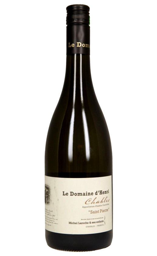 Le Domaine d'Henri Saint Pierre Chablis 2018