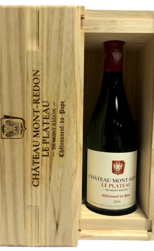 Le Plateau de Mont-Redon Chateauneuf-du-Pape 2016 wooden box