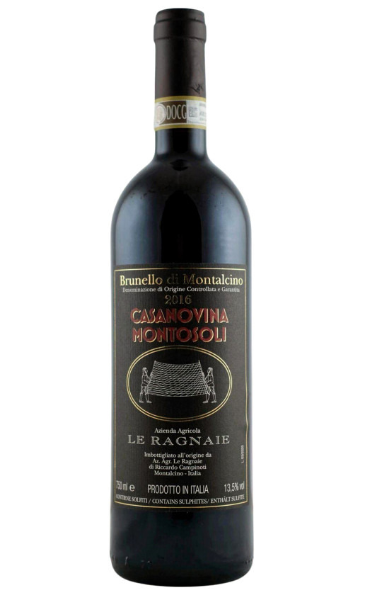 Le Ragnaie Casanovina Montosoli Brunello di Montalcino 2016