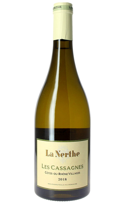 Les Cassagnes de La Nerthe Blanc Cotes du Rhone Villages 2018