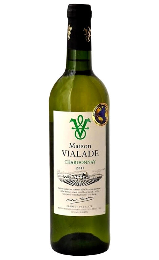 Les Domaines Auriol Maison Vialade Chardonnay Pays D'Oc