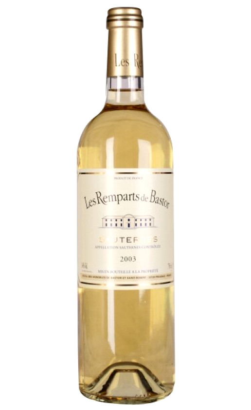 Les Remparts de Bastor Sauternes 2003