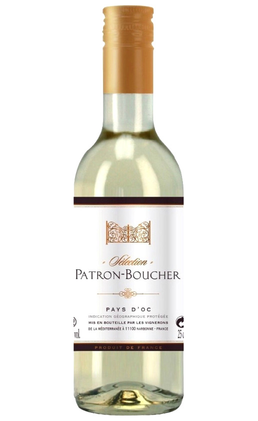 Les Vignerons de la Mediterranee Selection Patron-Boucher Blanc Pays d'Oc 2