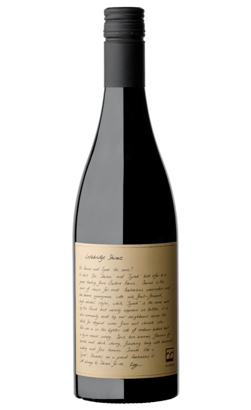 Lethbridge Shiraz Geelong 2017