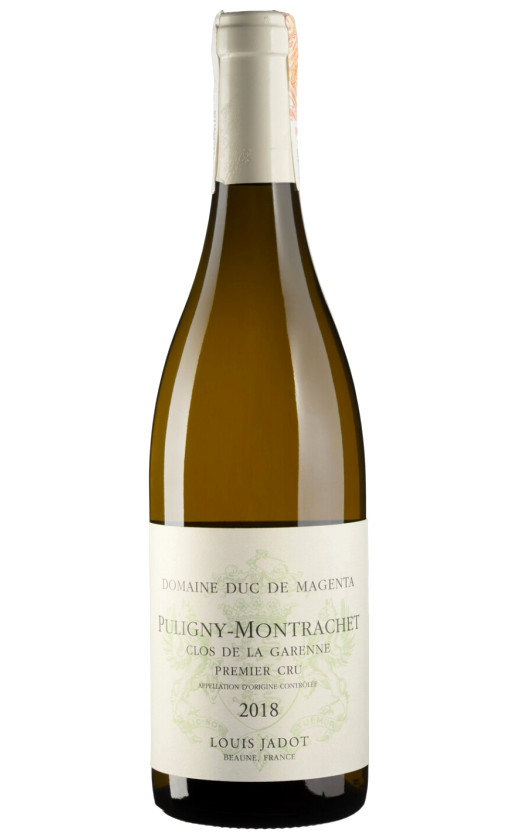 Louis Jadot Domaine Duc de Magenta Puligny-Montrachet Premier Cru Clos de la Garenne 2018