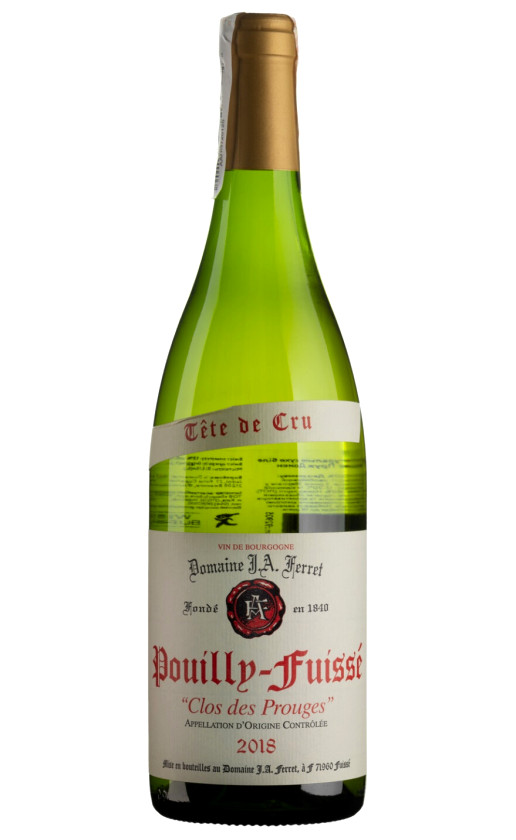 Louis Jadot Domaine J.A. Ferret Pouilly-Fuisse Clos des Prouges 2018