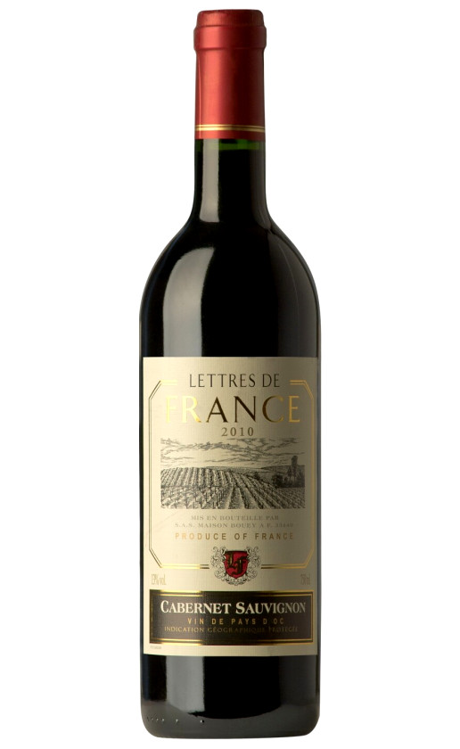 Maison Bouey Lettres de France Cabernet Sauvignon VdP 2010