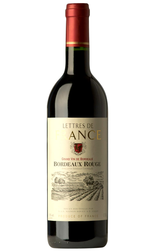 Maison Bouey Lettres de France Rouge Bordeaux 2008