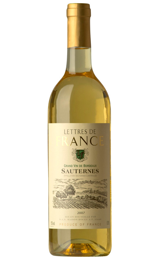 Maison Bouey Lettres de France Sauternes 2007