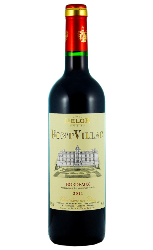 Maison Delor FontVillac Rouge Bordeaux 2011