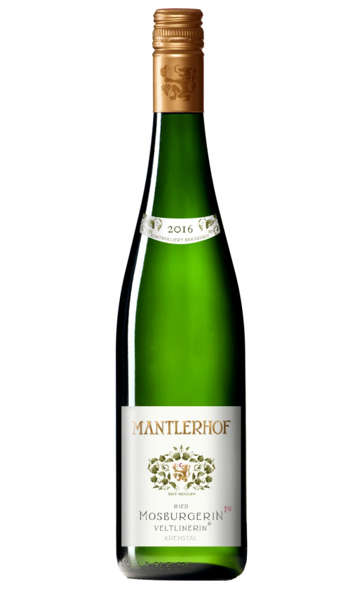 Mantlerhof Gruner Veltliner Mosburgerin 1OTW Reserve 2016