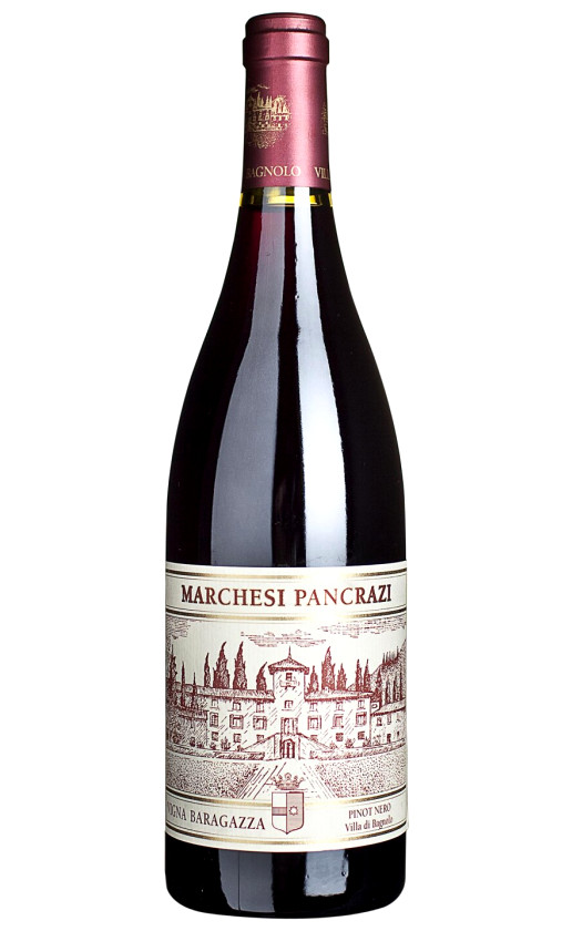 Marchesi Pancrazi Pinot Nero Vigna Baragazza Villa di Bagnolo Toscana 2007