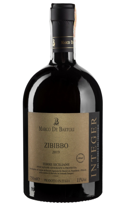 Marco De Bartoli Integer Zibibbo Terre Siciliane 2019