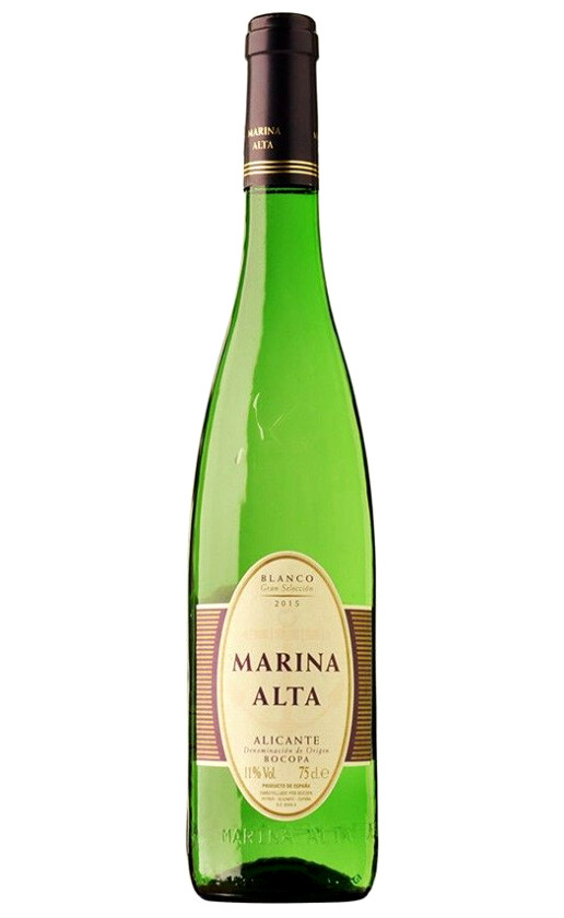 Marina Alta Blanco Alicante 2015