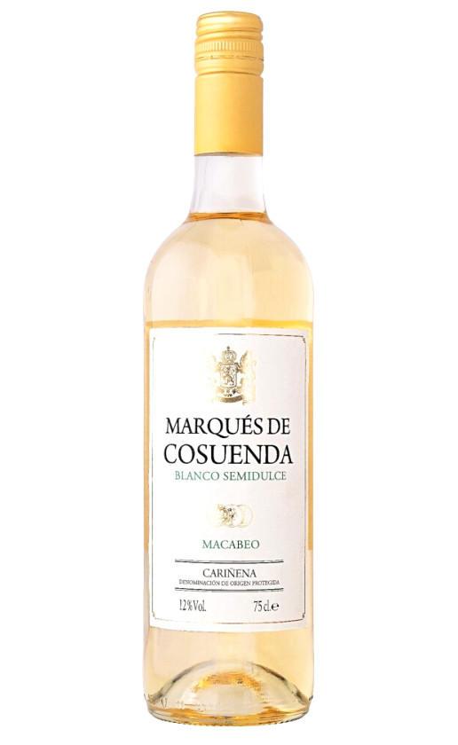 Marques de Cosuenda Blanco Semidulce Carinena