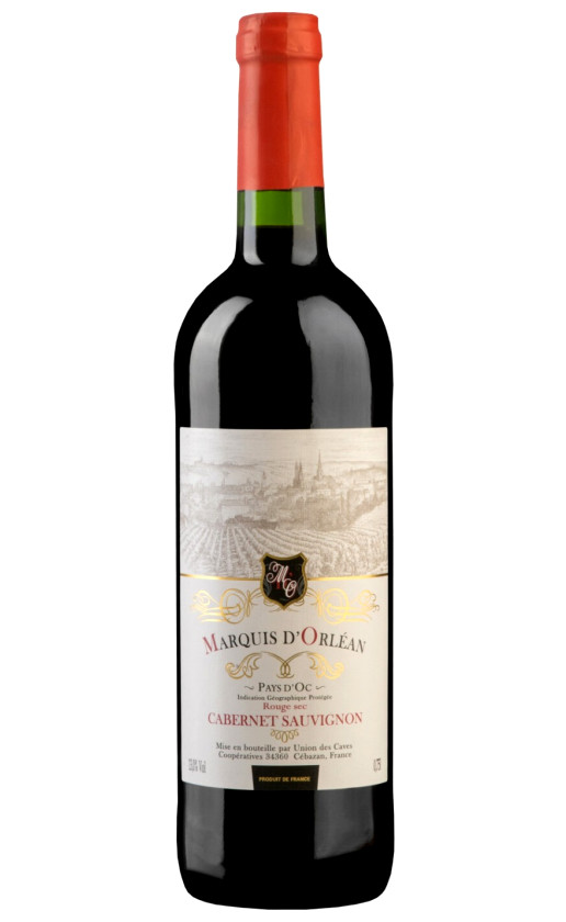 Marquis d'Orlean Cabernet Sauvignon Sec Pays d'Oc